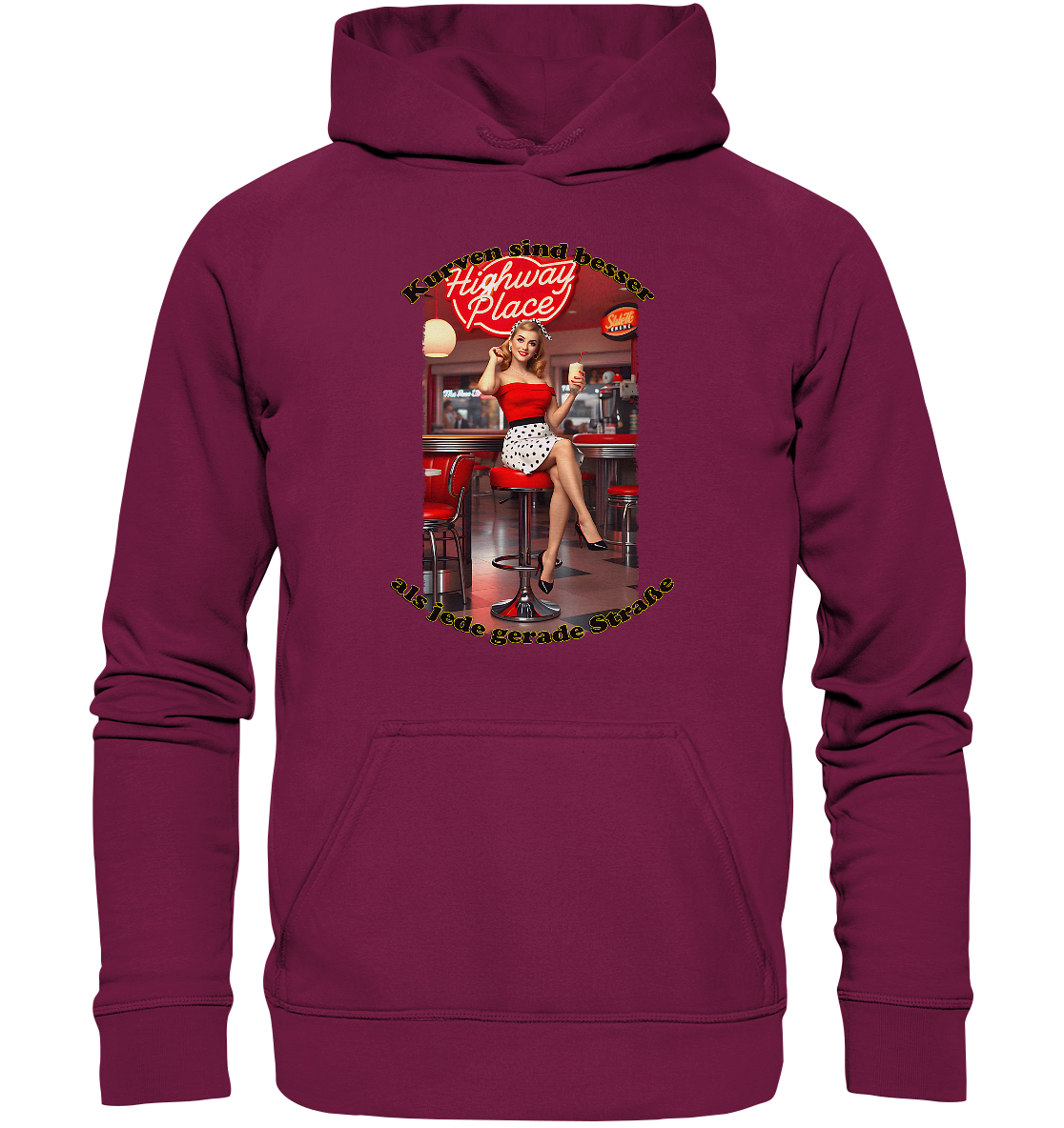 Pinup 3 - Basic Unisex Hoodie