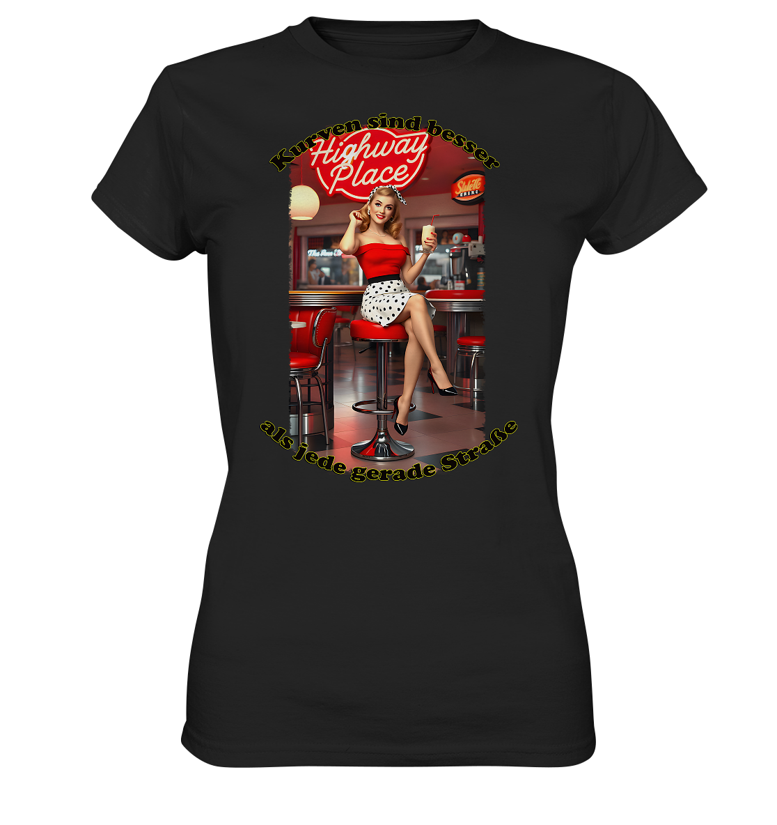 Pinup 3 - Ladies Premium Shirt