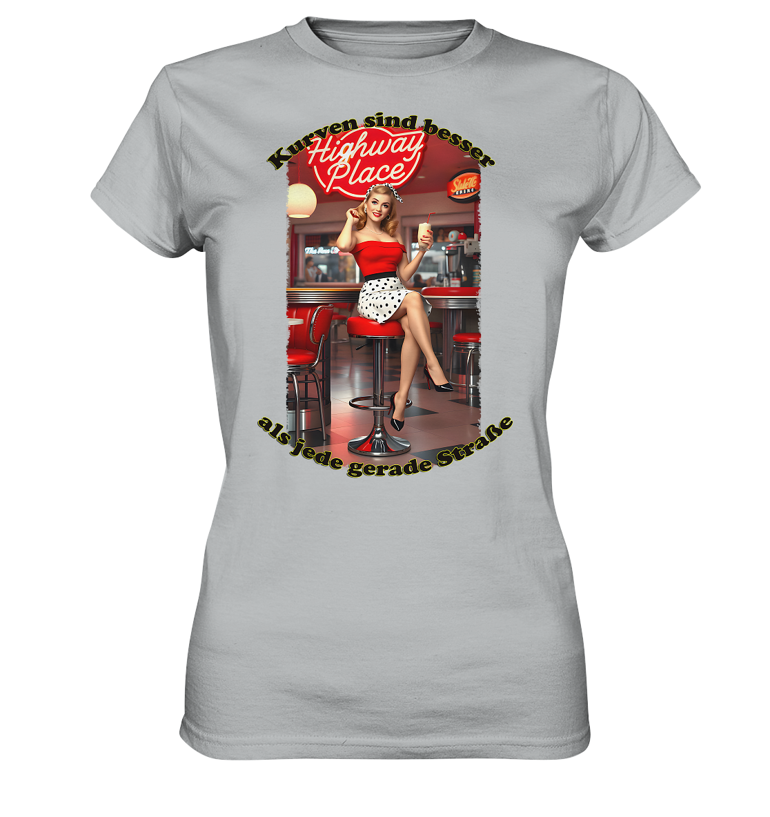 Pinup 3 - Ladies Premium Shirt