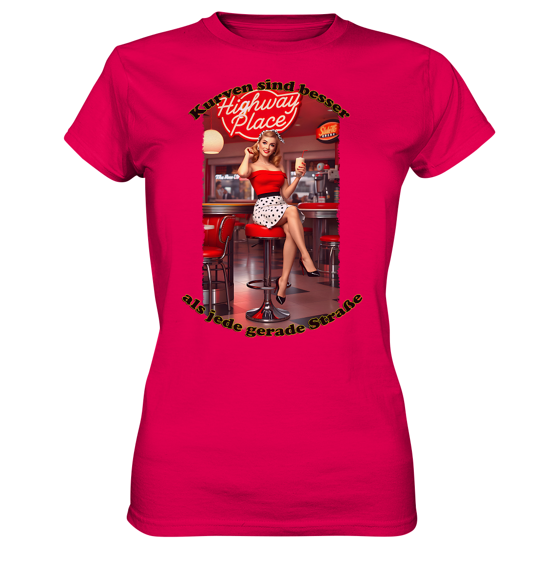 Pinup 3 - Ladies Premium Shirt