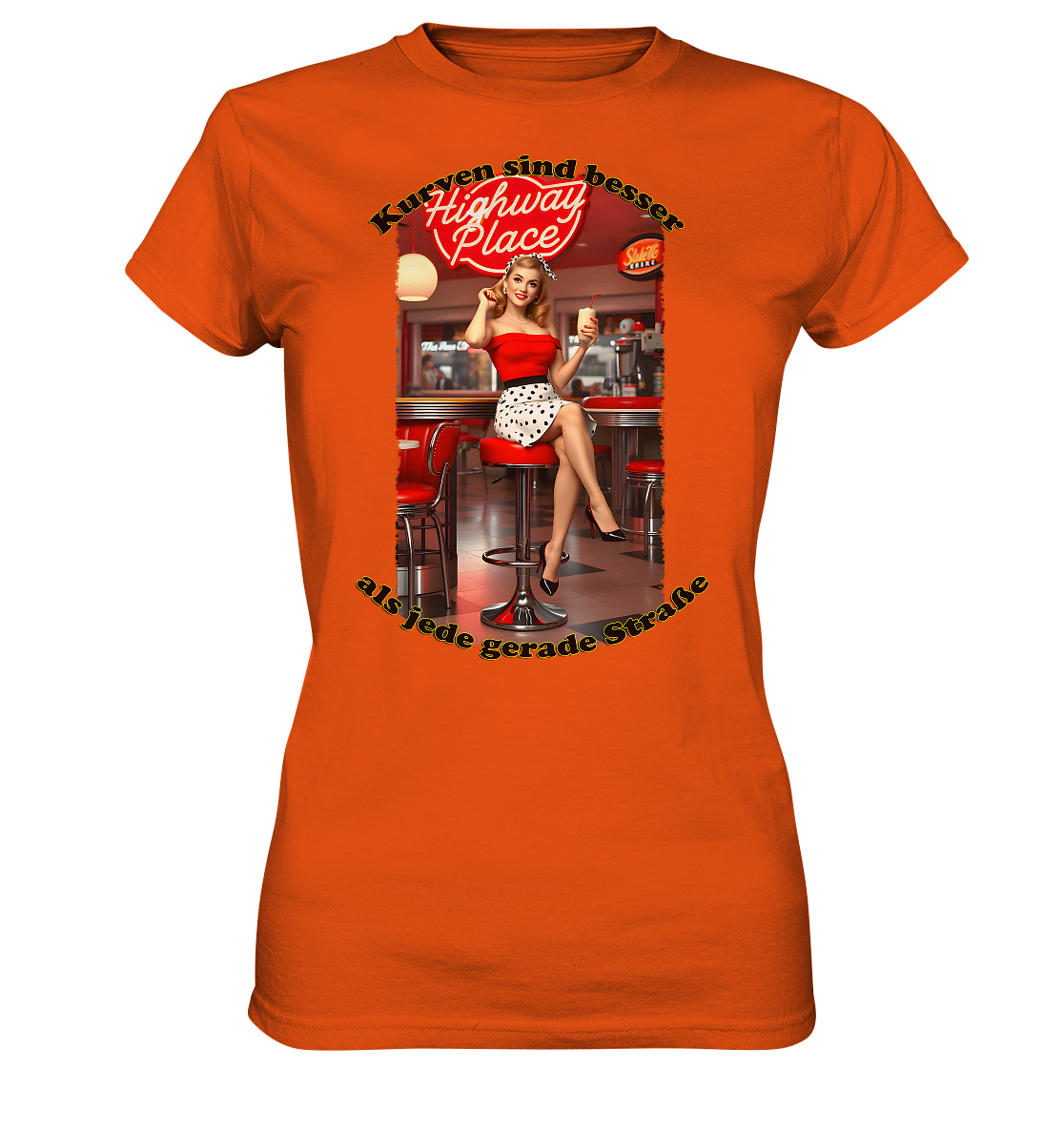 Pinup 3 - Ladies Premium Shirt