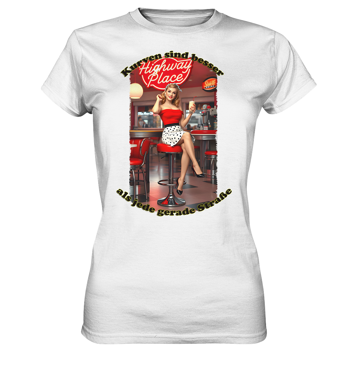 Pinup 3 - Ladies Premium Shirt