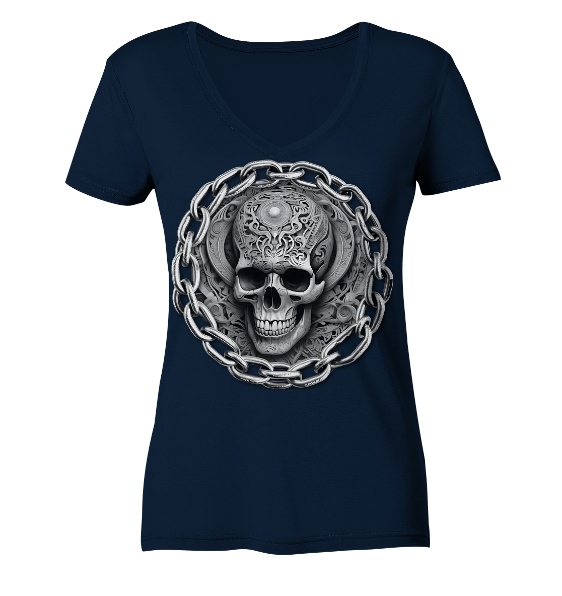 New Deathhead - Ladies V-Neck Shirt