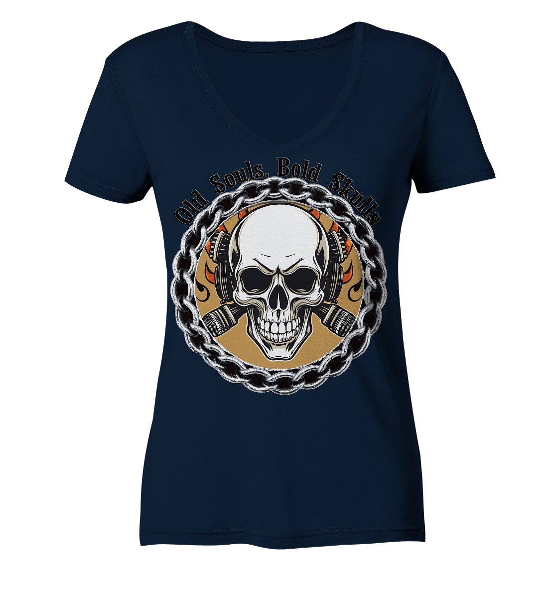 Skull4 - Ladies V-Neck Shirt