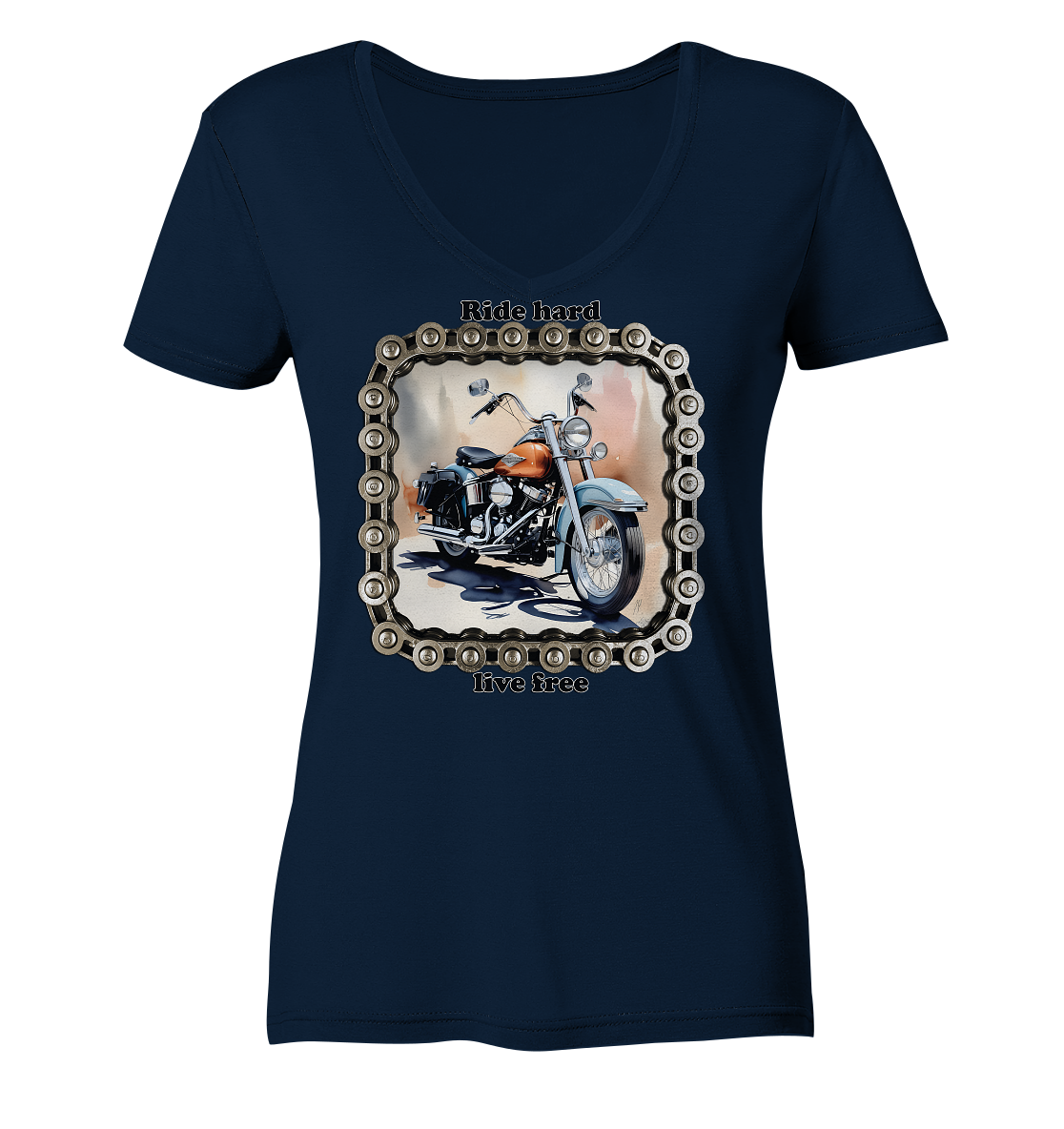 Bike8 - Ladies V-Neck Shirt