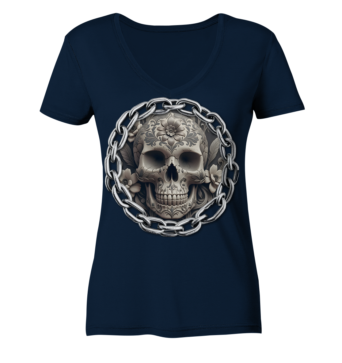 New Deathhead6 - Ladies V-Neck Shirt