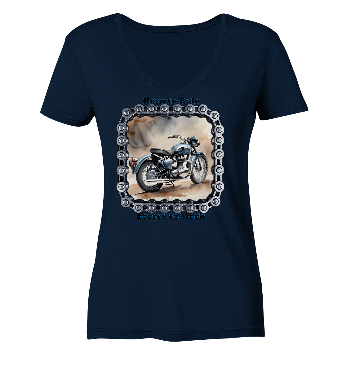 Bike2 - Ladies V-Neck Shirt