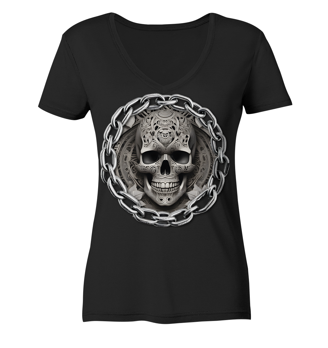 New Deathhead5 - Ladies V-Neck Shirt