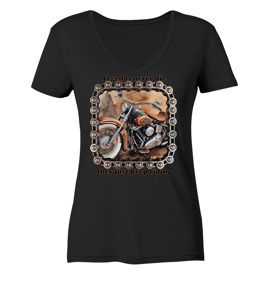 Bike6 - Ladies V-Neck Shirt