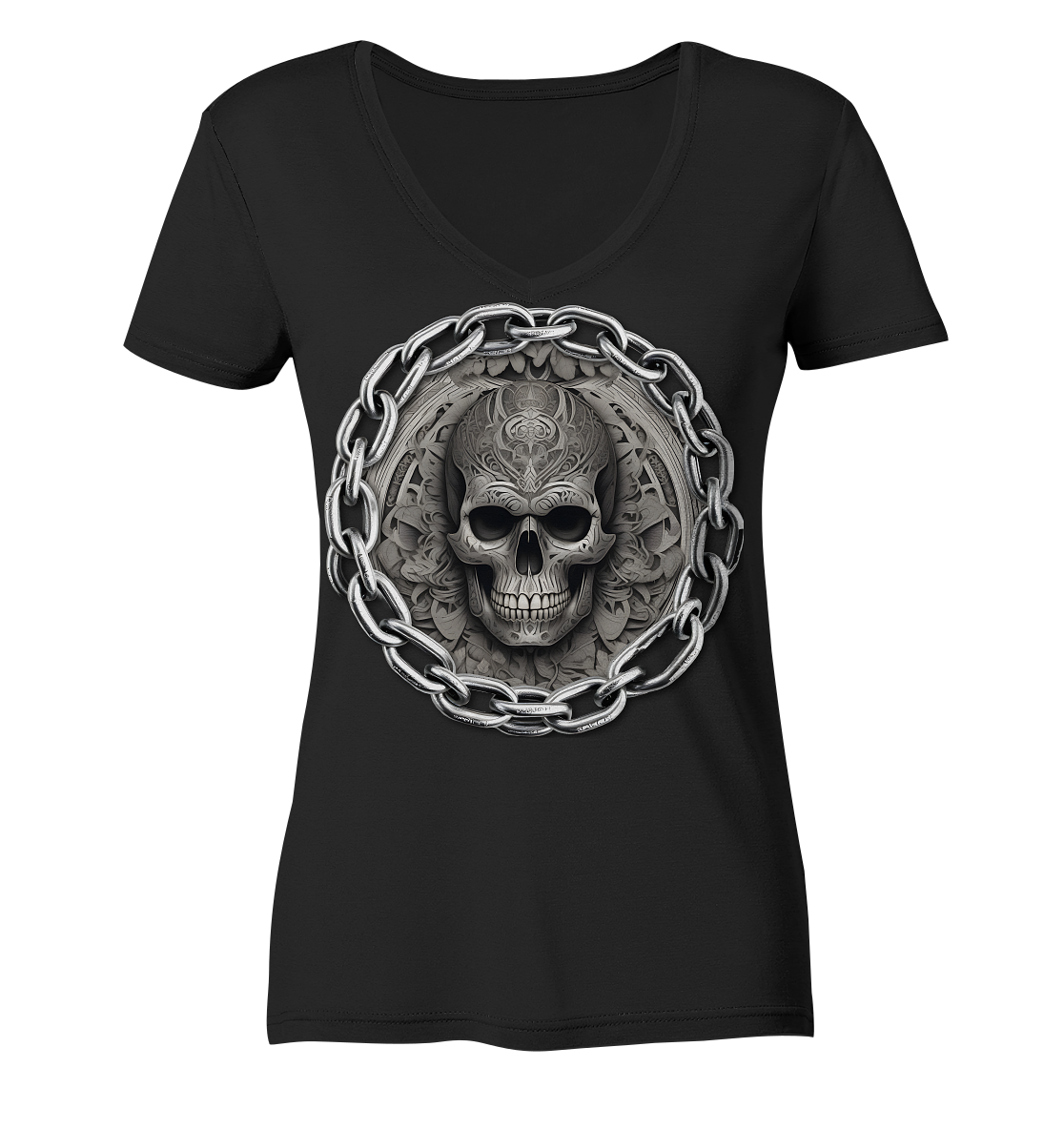 New Deathhead7 - Ladies V-Neck Shirt