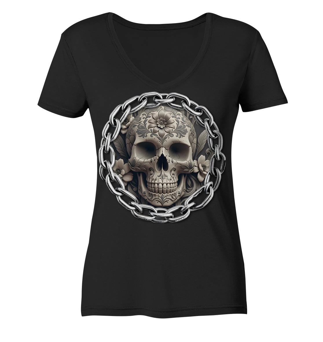 New Deathhead6 - Ladies V-Neck Shirt