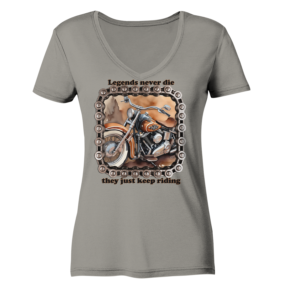 Bike6 - Ladies V-Neck Shirt