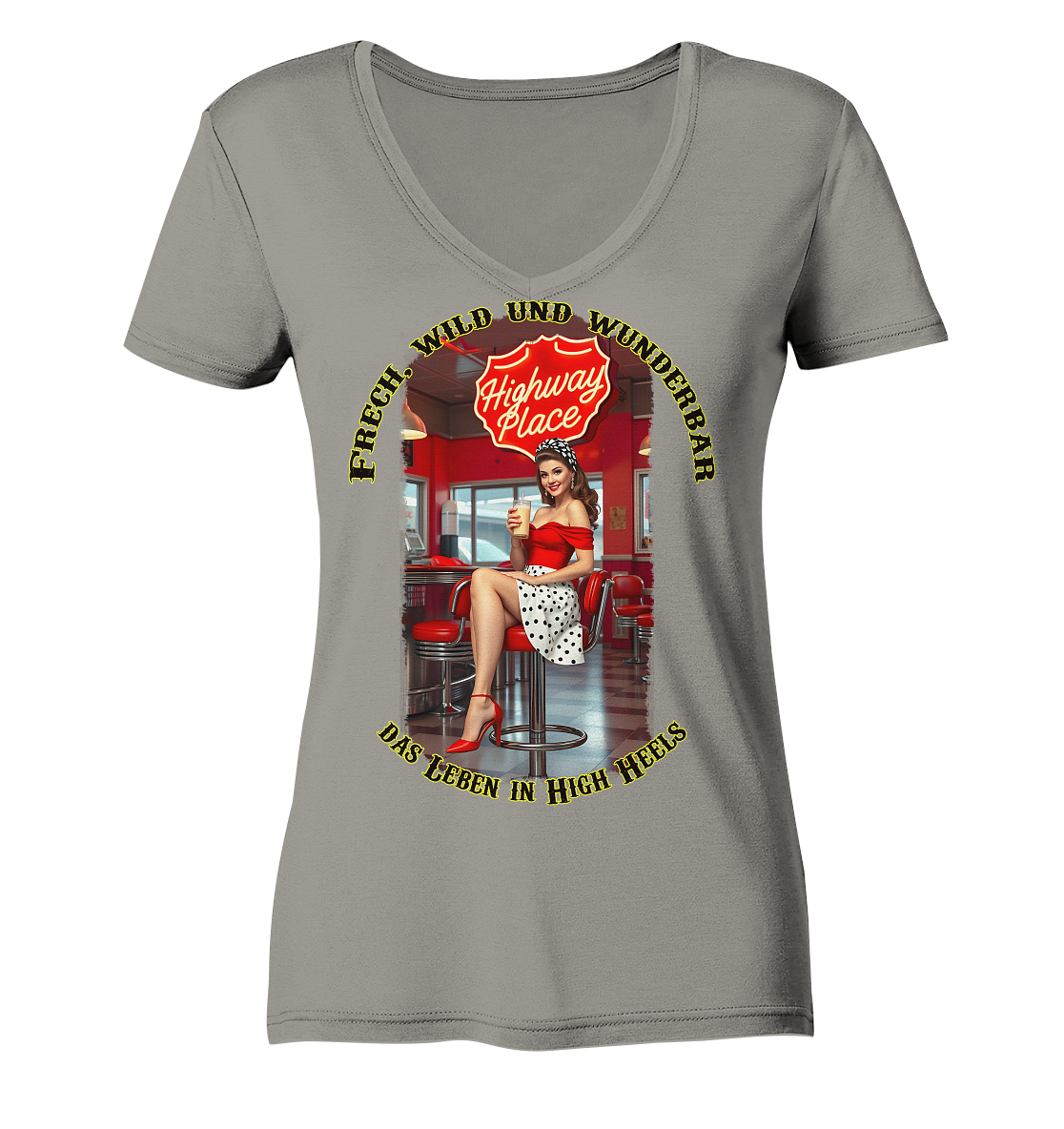 Pinup 1 - Ladies V-Neck Shirt