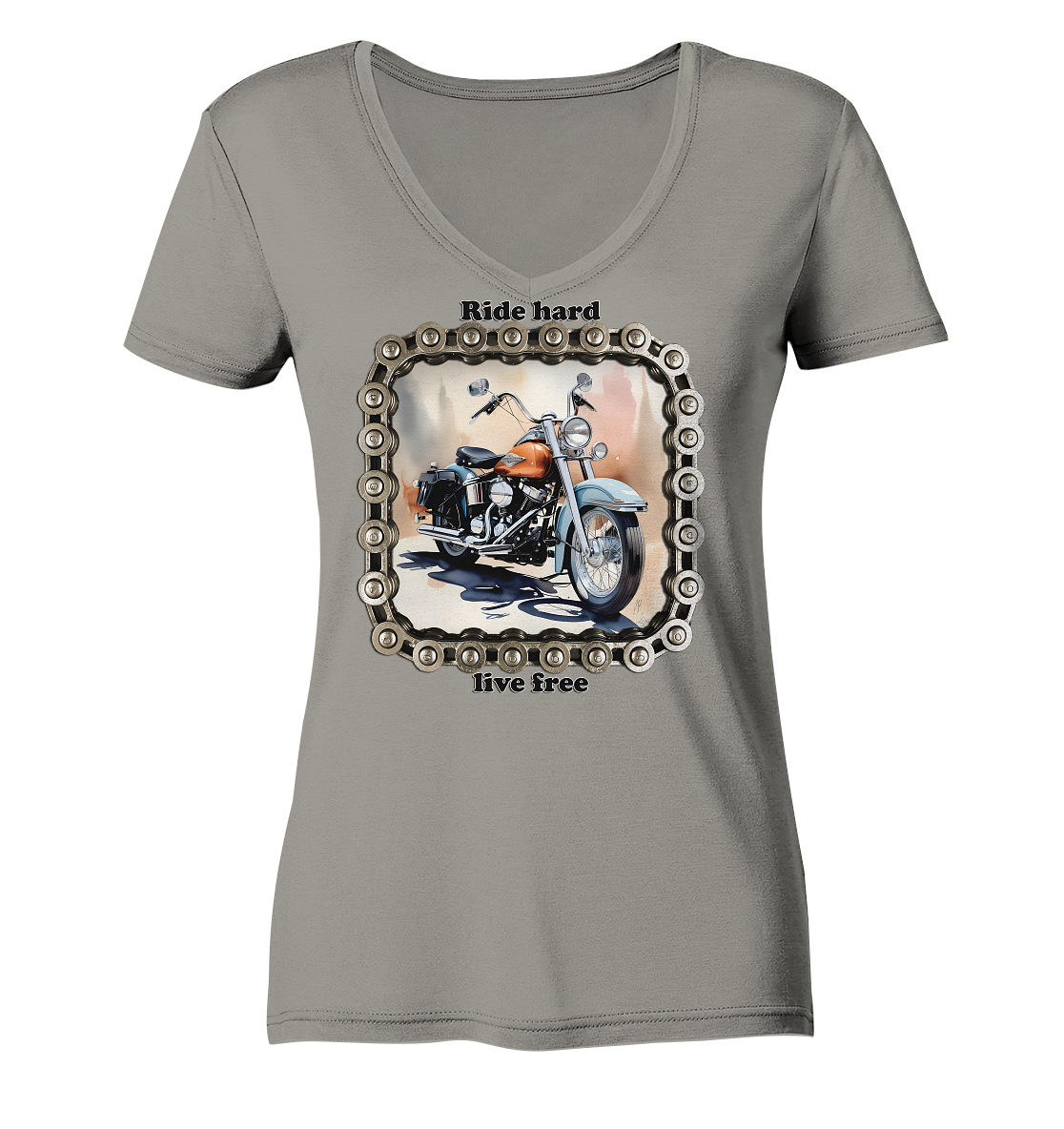 Bike8 - Ladies V-Neck Shirt