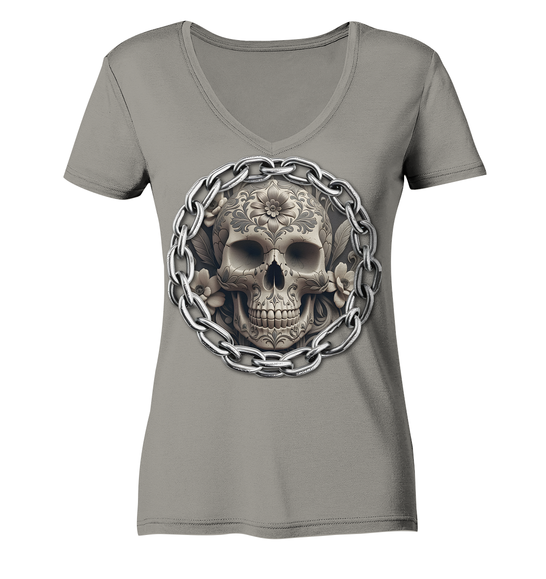 New Deathhead6 - Ladies V-Neck Shirt