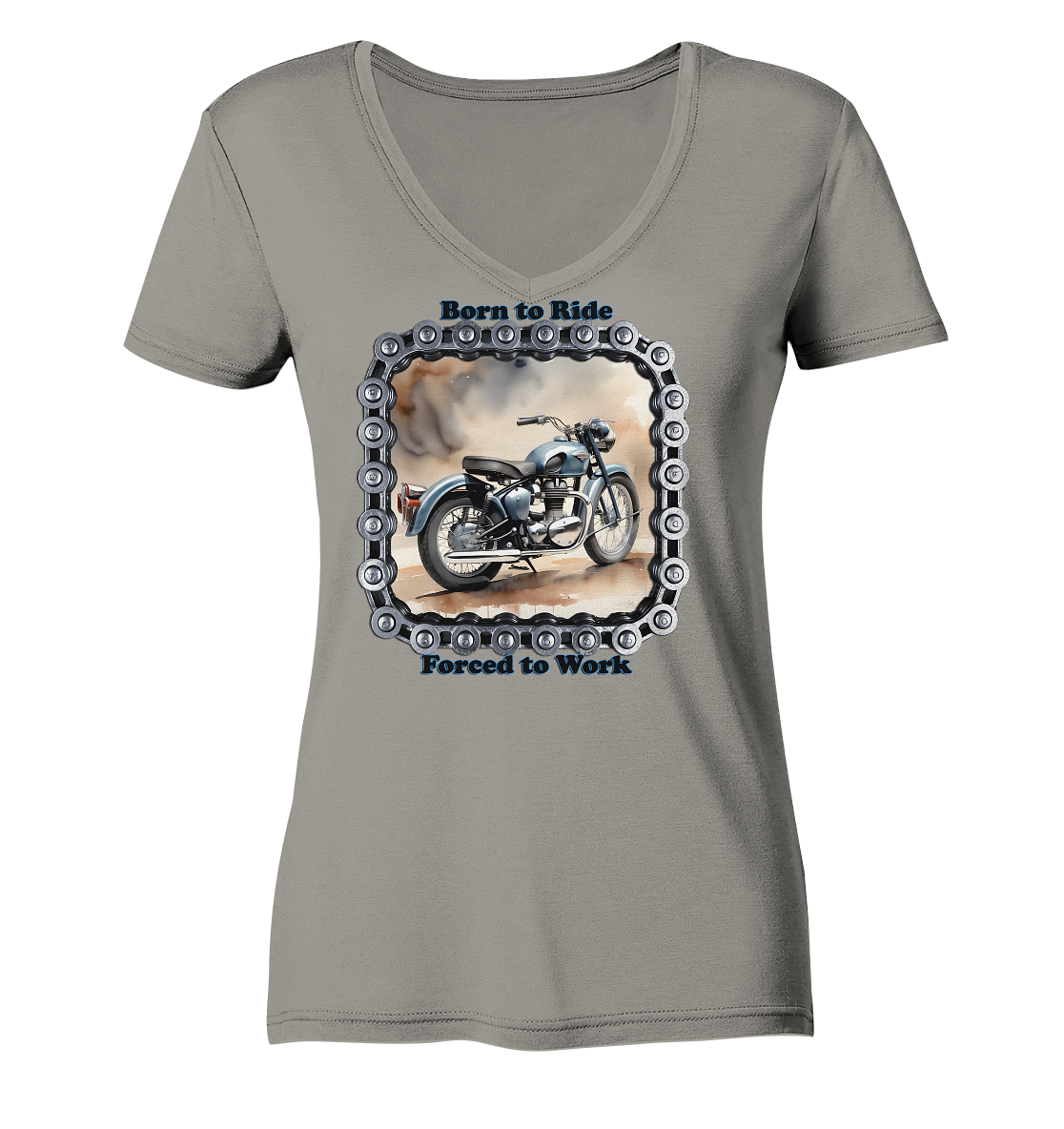 Bike2 - Ladies V-Neck Shirt