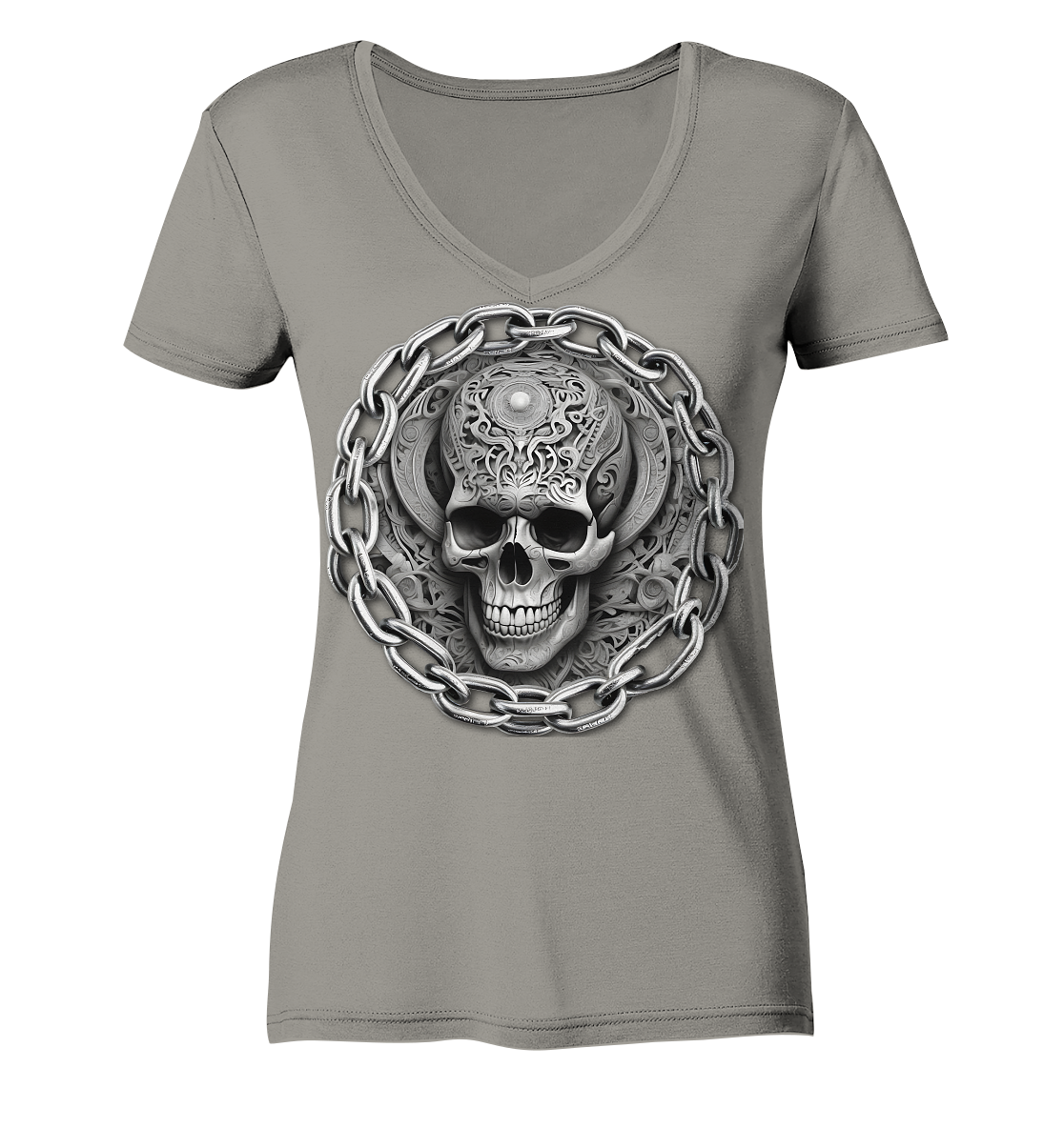 New Deathhead - Ladies V-Neck Shirt