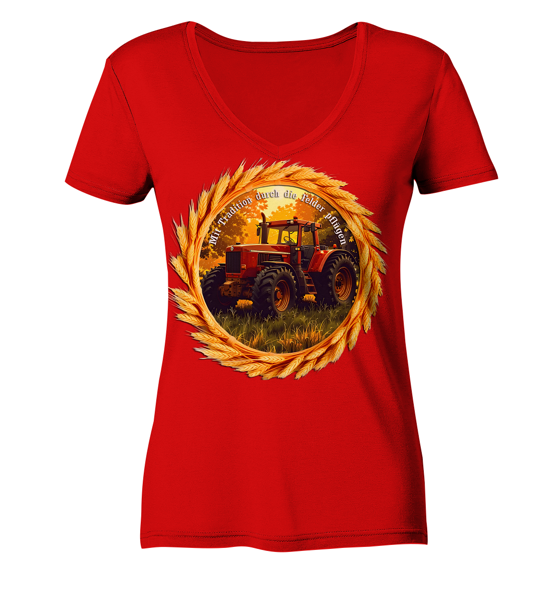 Traktor3 - Ladies V-Neck Shirt