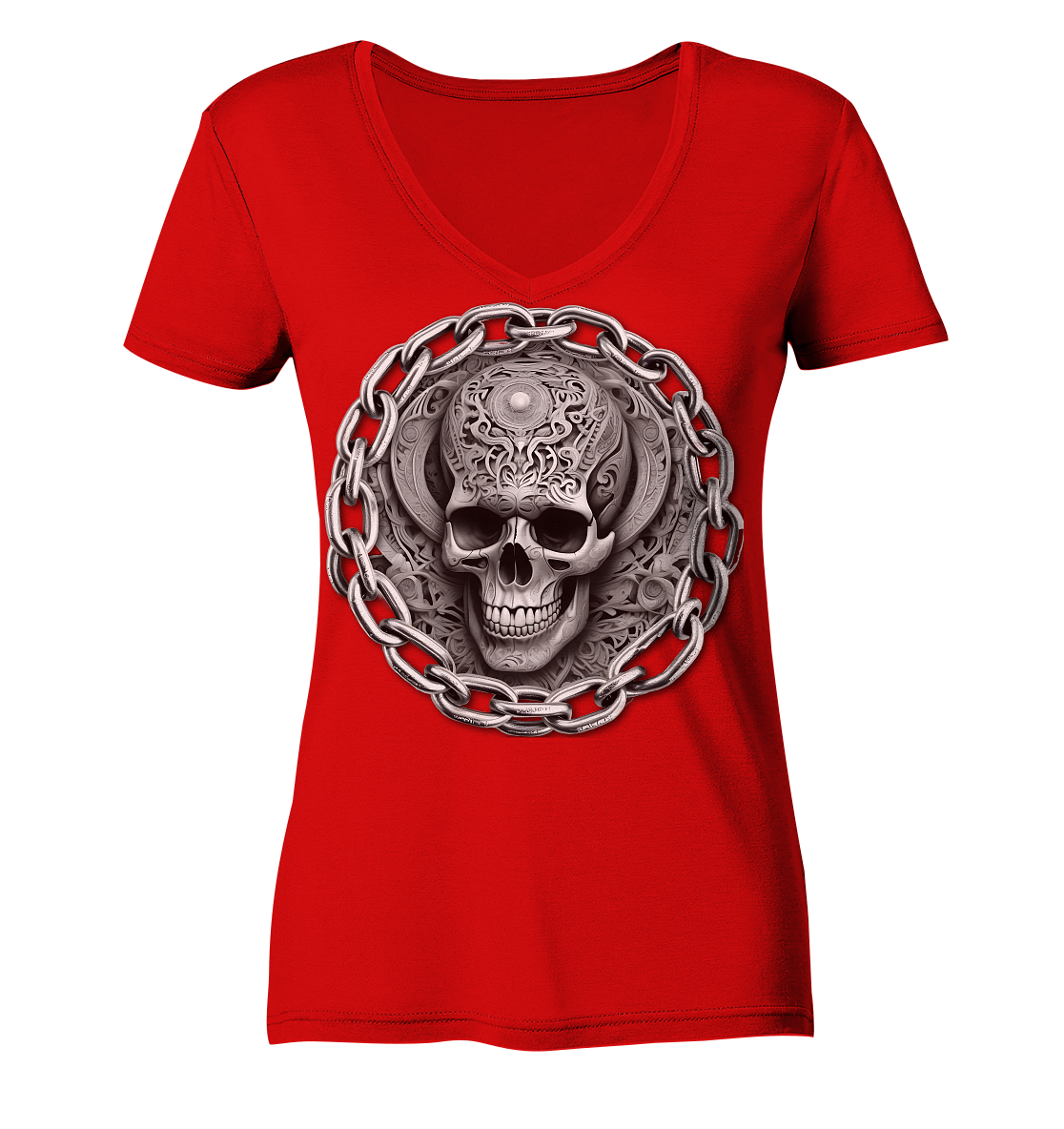 New Deathhead - Ladies V-Neck Shirt