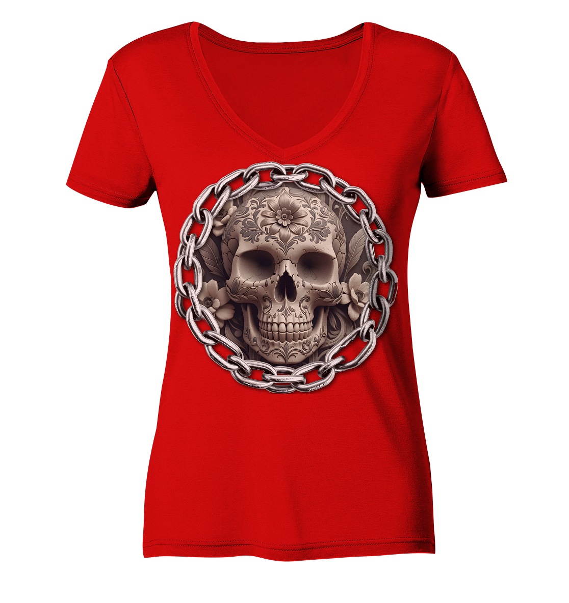 New Deathhead6 - Ladies V-Neck Shirt