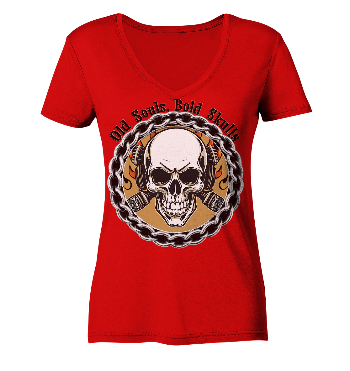 Skull4 - Ladies V-Neck Shirt