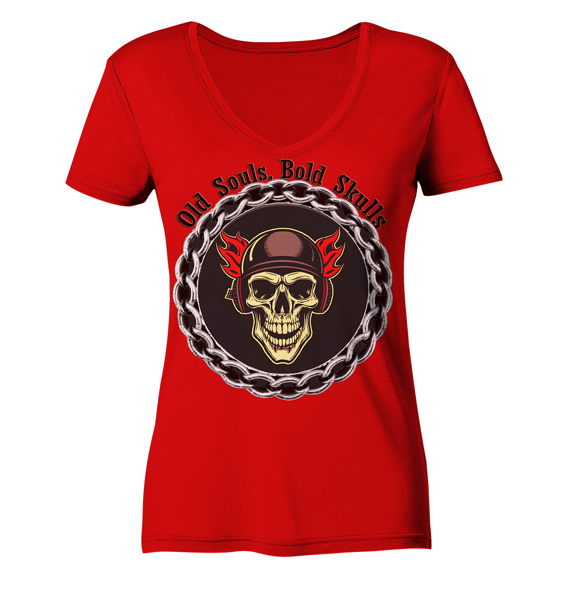 Skull5 - Ladies V-Neck Shirt