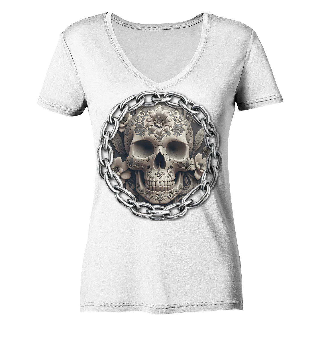 New Deathhead6 - Ladies V-Neck Shirt