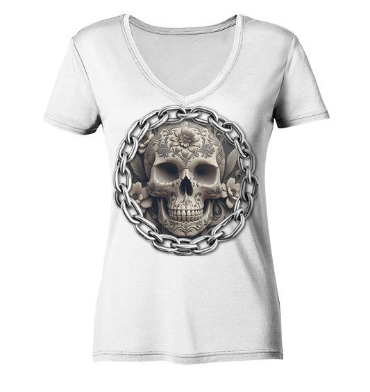 New Deathhead6 - Ladies V-Neck Shirt