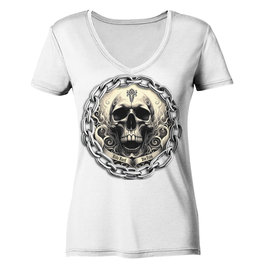 New Deathhead3 - Ladies V-Neck Shirt