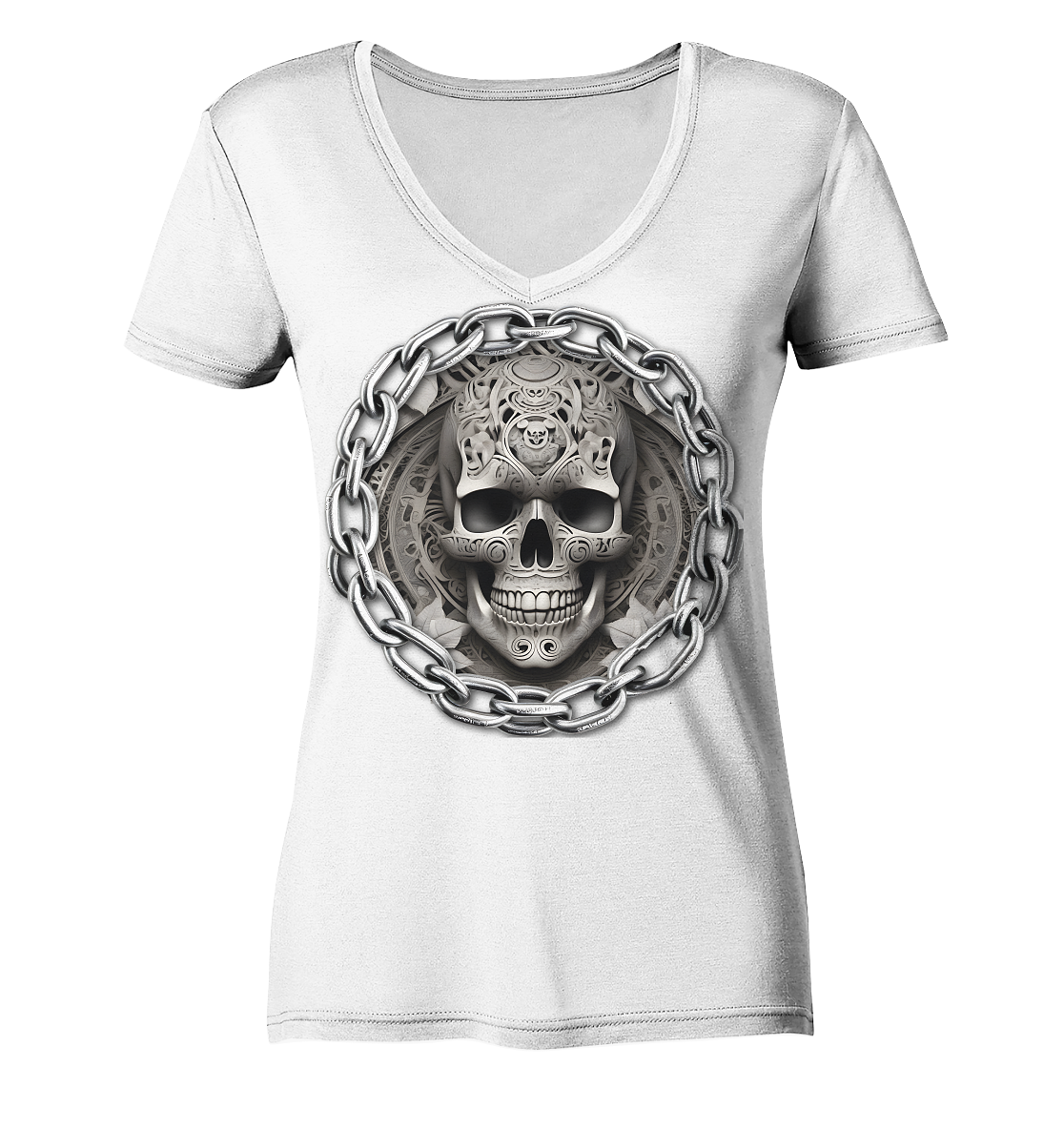 New Deathhead5 - Ladies V-Neck Shirt