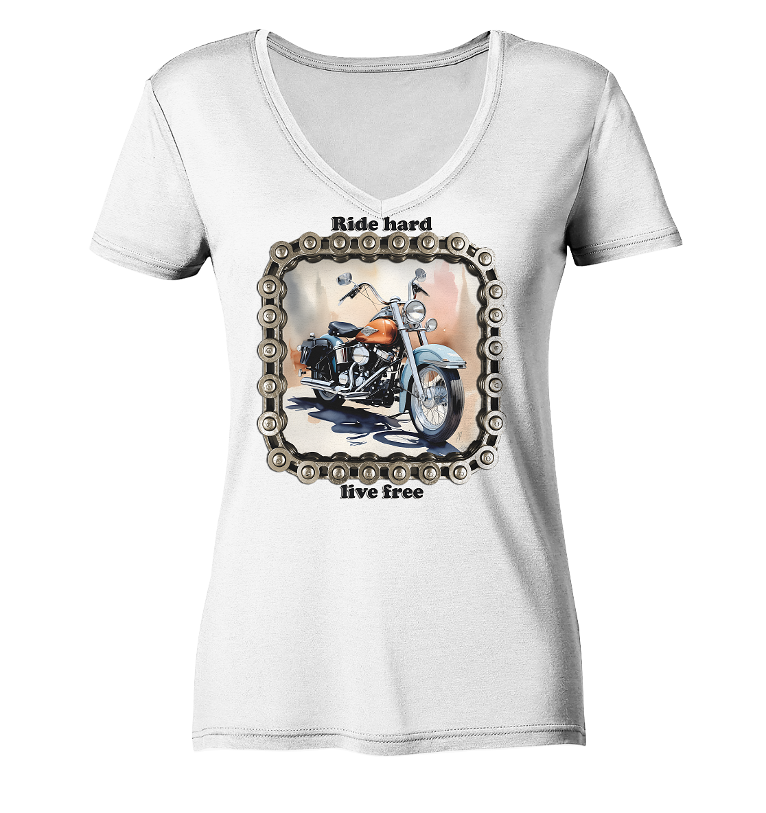 Bike8 - Ladies V-Neck Shirt