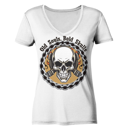 Skull4 - Ladies V-Neck Shirt