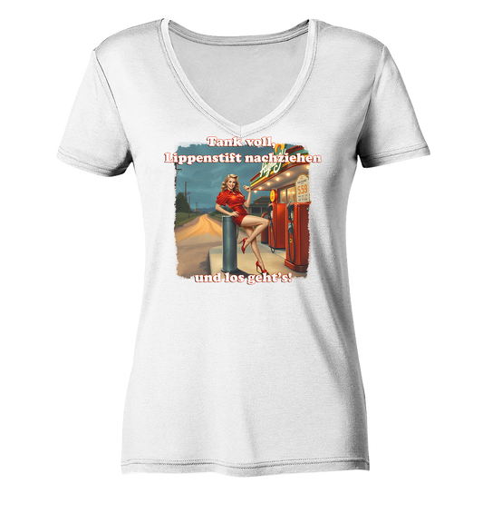 Pinup 7 - Ladies V-Neck Shirt