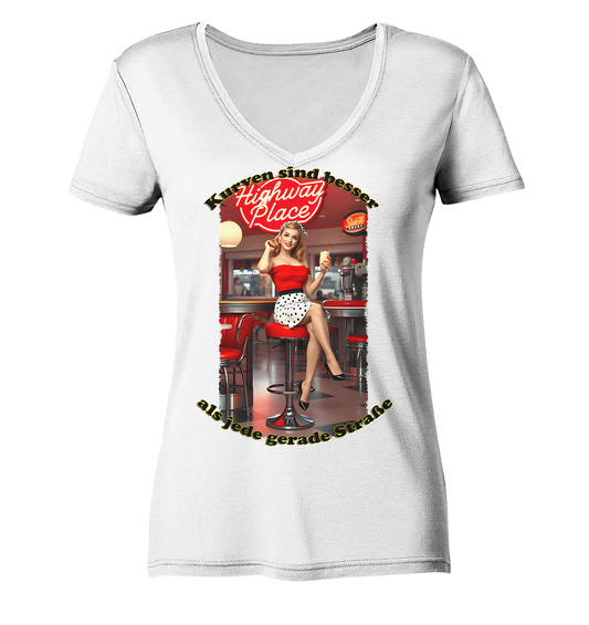 Pinup 3 - Ladies V-Neck Shirt