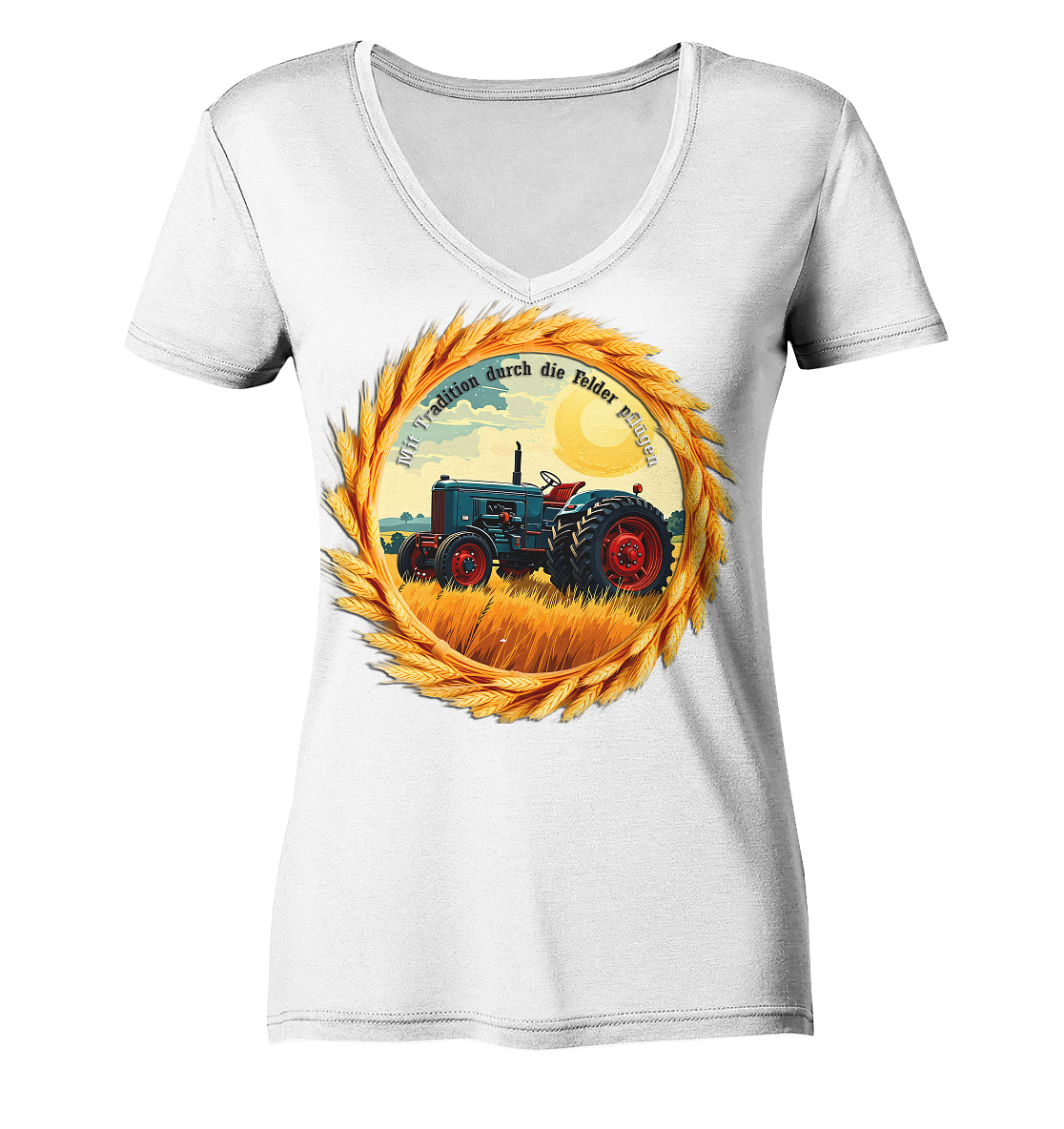 Traktor7 - Ladies V-Neck Shirt