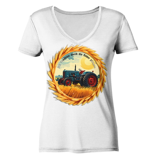 Traktor7 - Ladies V-Neck Shirt