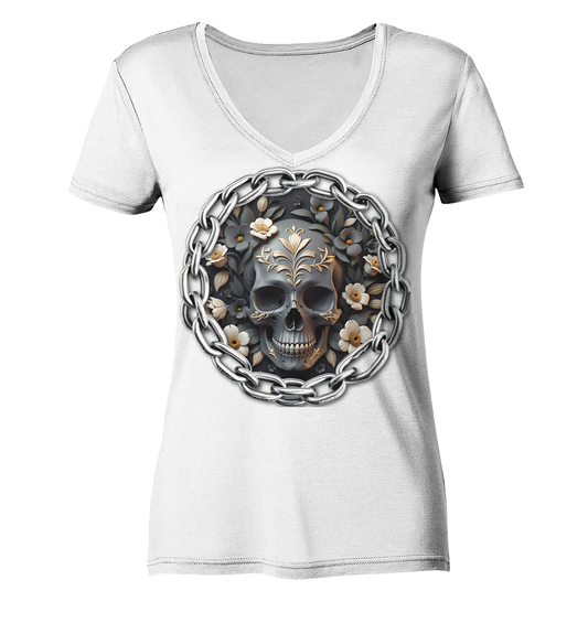 New Bones8 - Ladies V-Neck Shirt