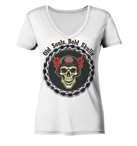 Skull5 - Ladies V-Neck Shirt