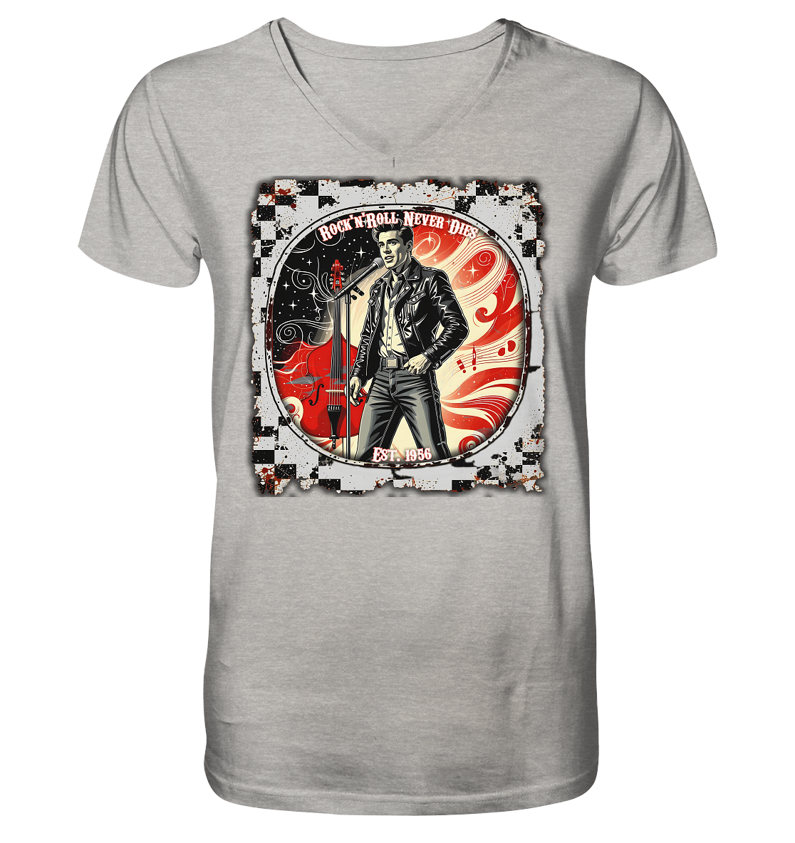 Rock´n Roll 5 - Mens Organic V-Neck Shirt