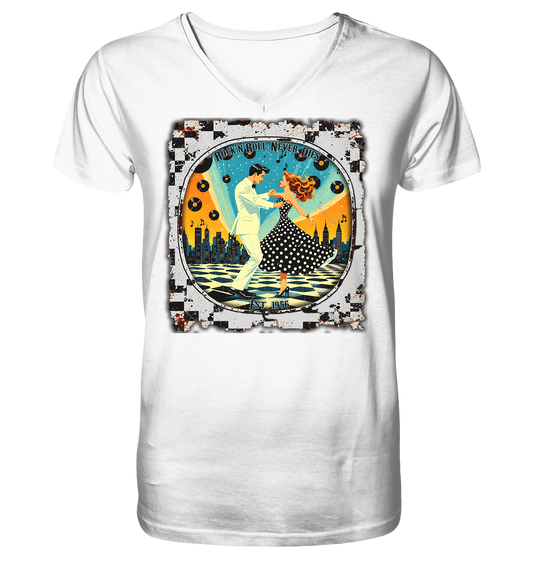 Rock´n Roll 6 - Mens Organic V-Neck Shirt