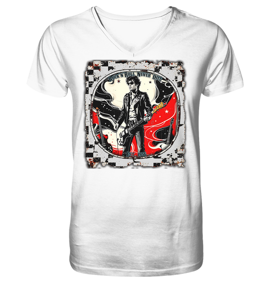 Rock´n Roll 1 - Mens Organic V-Neck Shirt