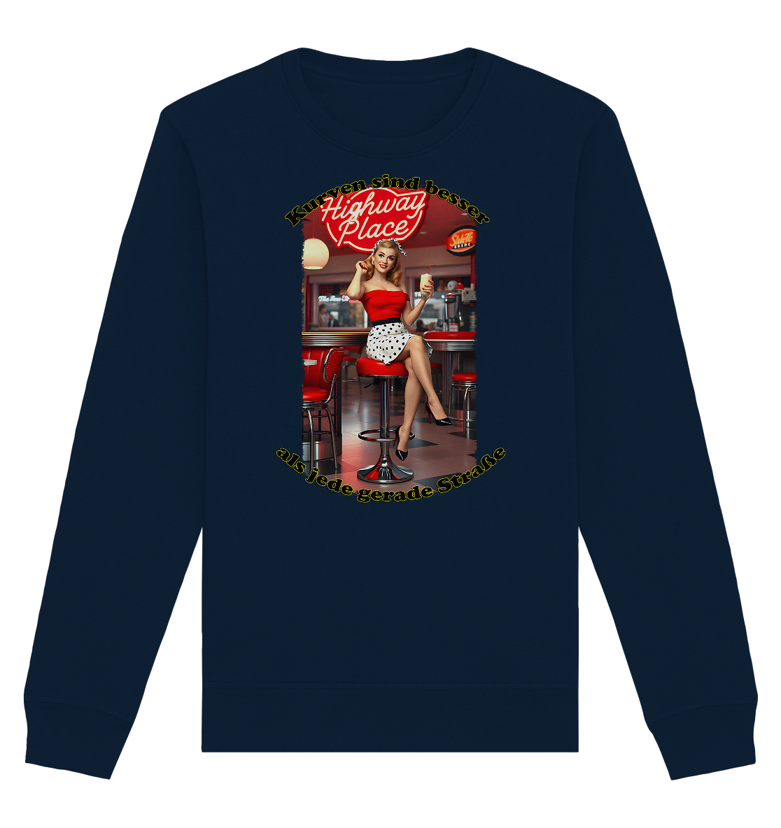 Pinup 3 - Organic Basic Unisex Sweatshirt