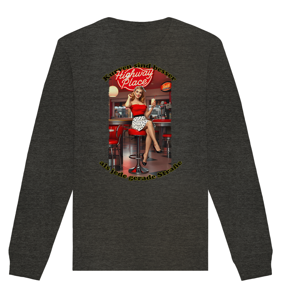 Pinup 3 - Organic Basic Unisex Sweatshirt