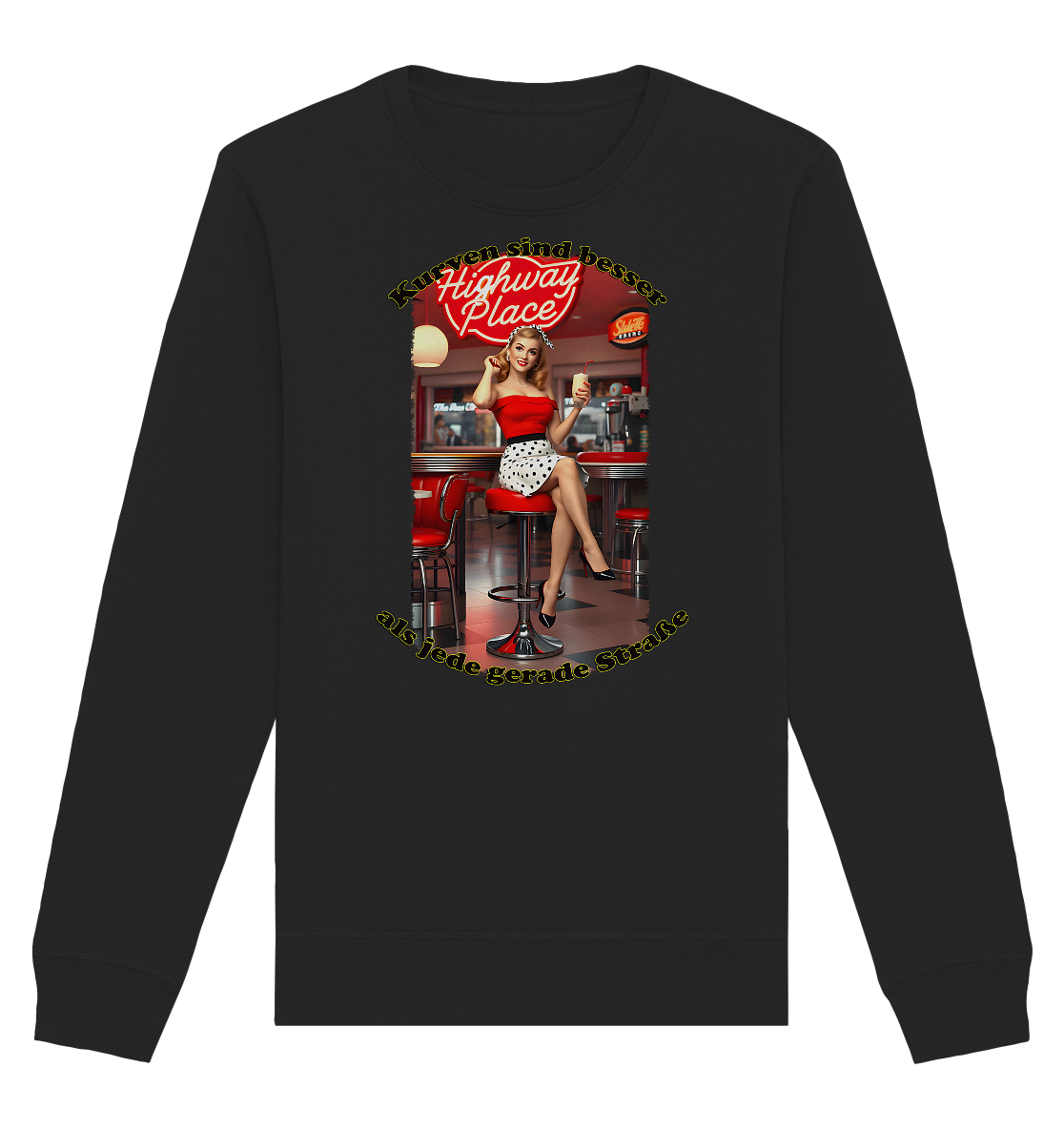 Pinup 3 - Organic Basic Unisex Sweatshirt