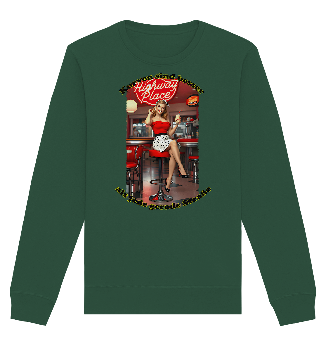 Pinup 3 - Organic Basic Unisex Sweatshirt