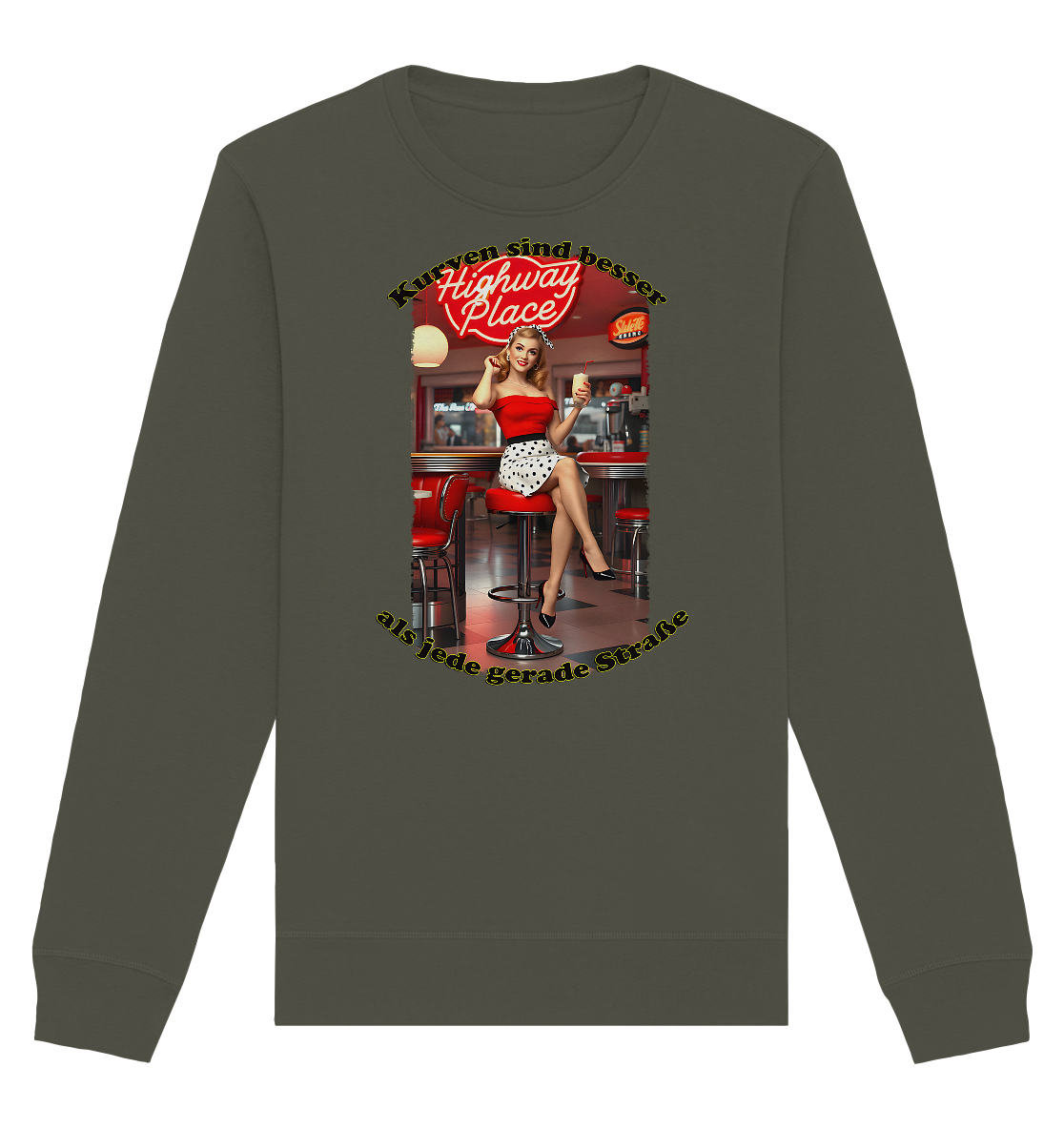 Pinup 3 - Organic Basic Unisex Sweatshirt