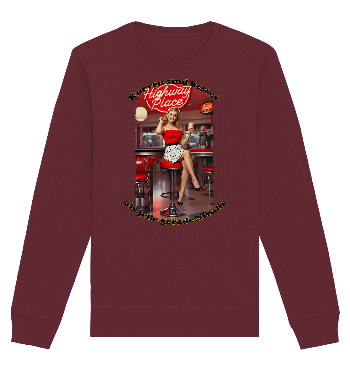 Pinup 3 - Organic Basic Unisex Sweatshirt