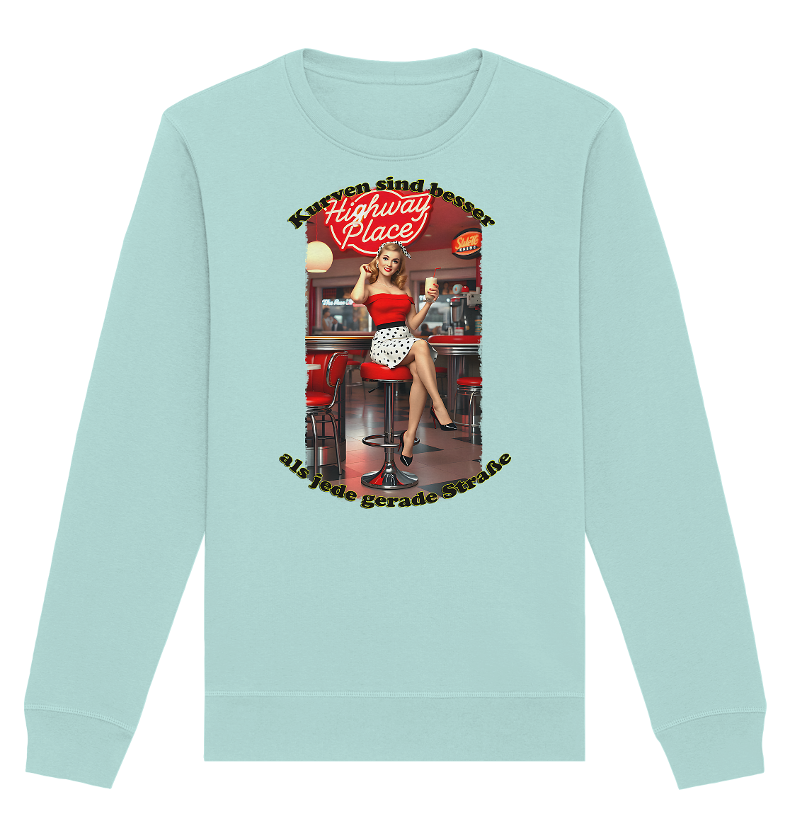 Pinup 3 - Organic Basic Unisex Sweatshirt