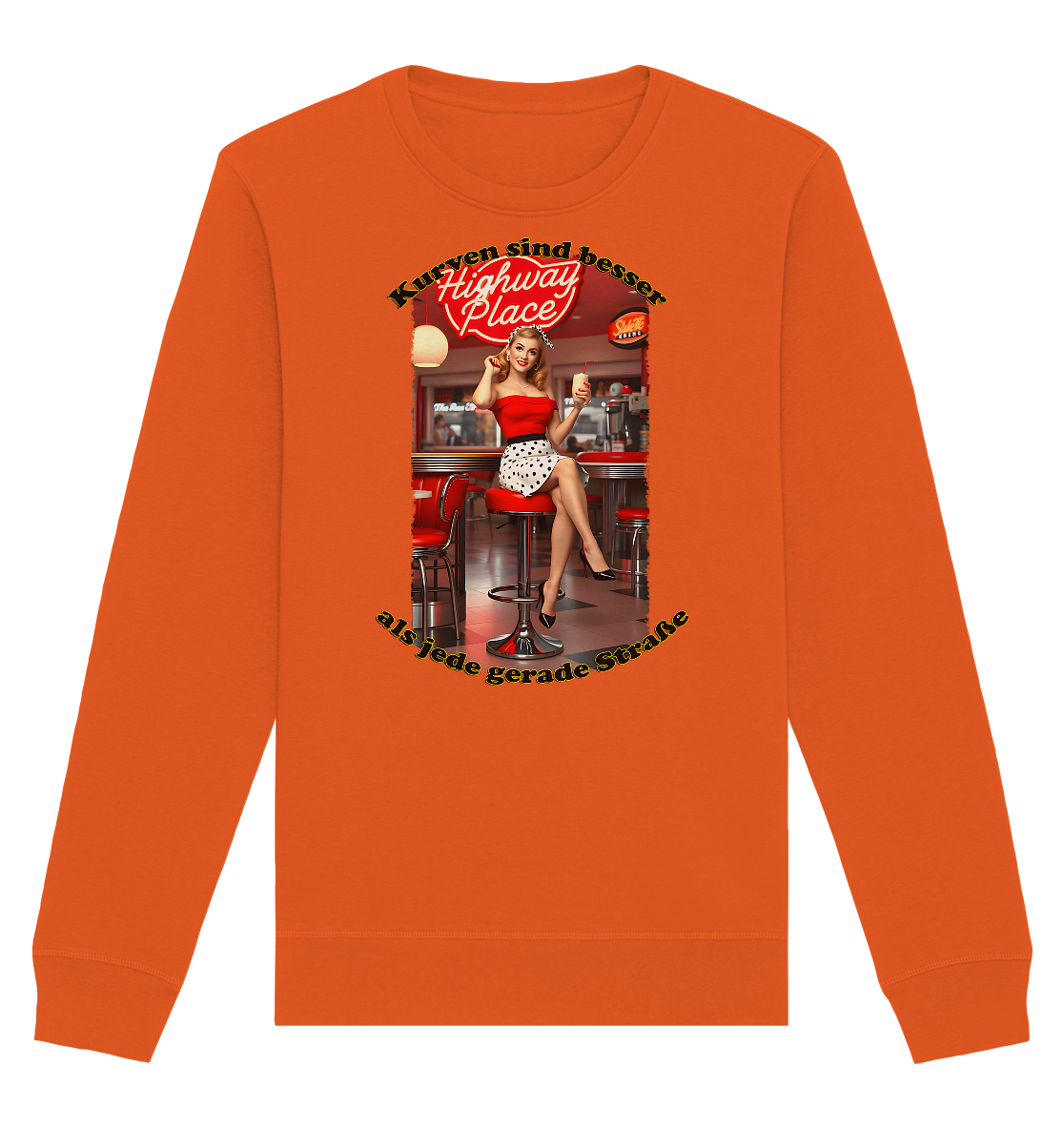 Pinup 3 - Organic Basic Unisex Sweatshirt