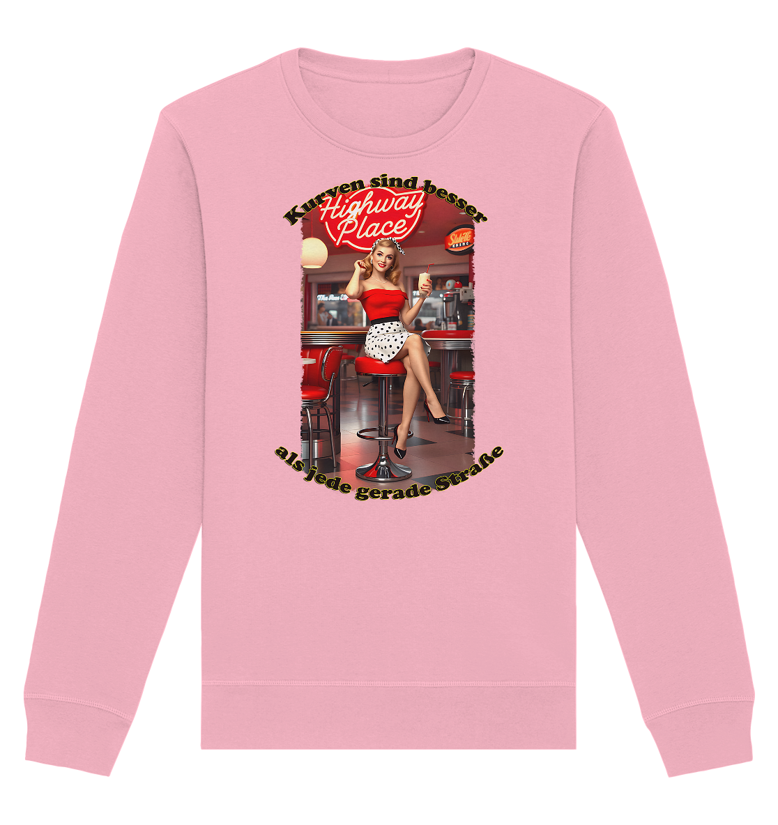 Pinup 3 - Organic Basic Unisex Sweatshirt